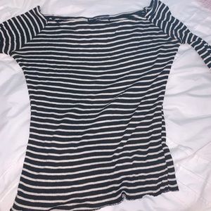 Brandy melville striped off the shoulder